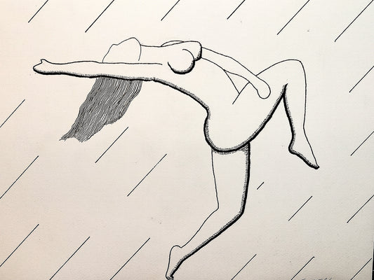 'Arc of Vulnerability' Original Pen and Ink Drawing