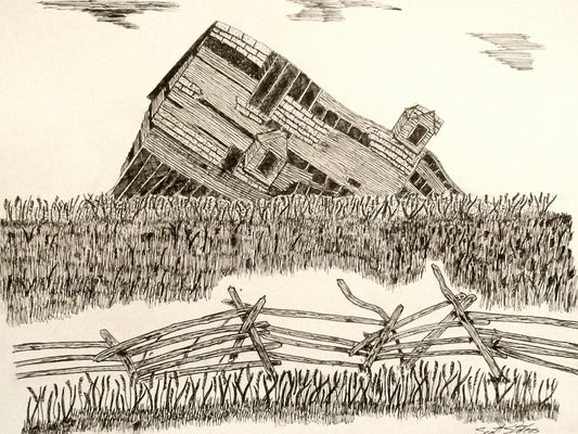 'After the Storm' Handcrafted Pen and Ink Art Print