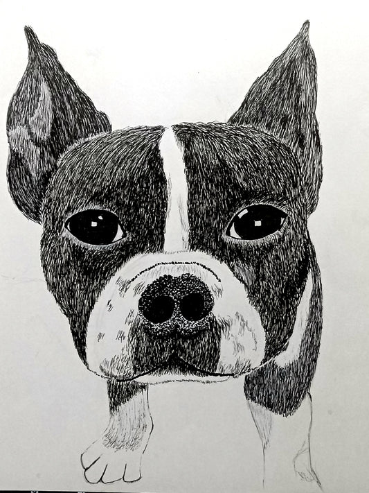 'Lilly' Handmade Pen and Ink Art Print