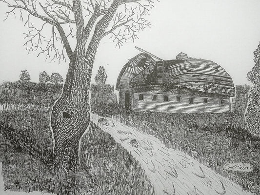 'Better Days' Handcrafted Pen and Ink Art Print